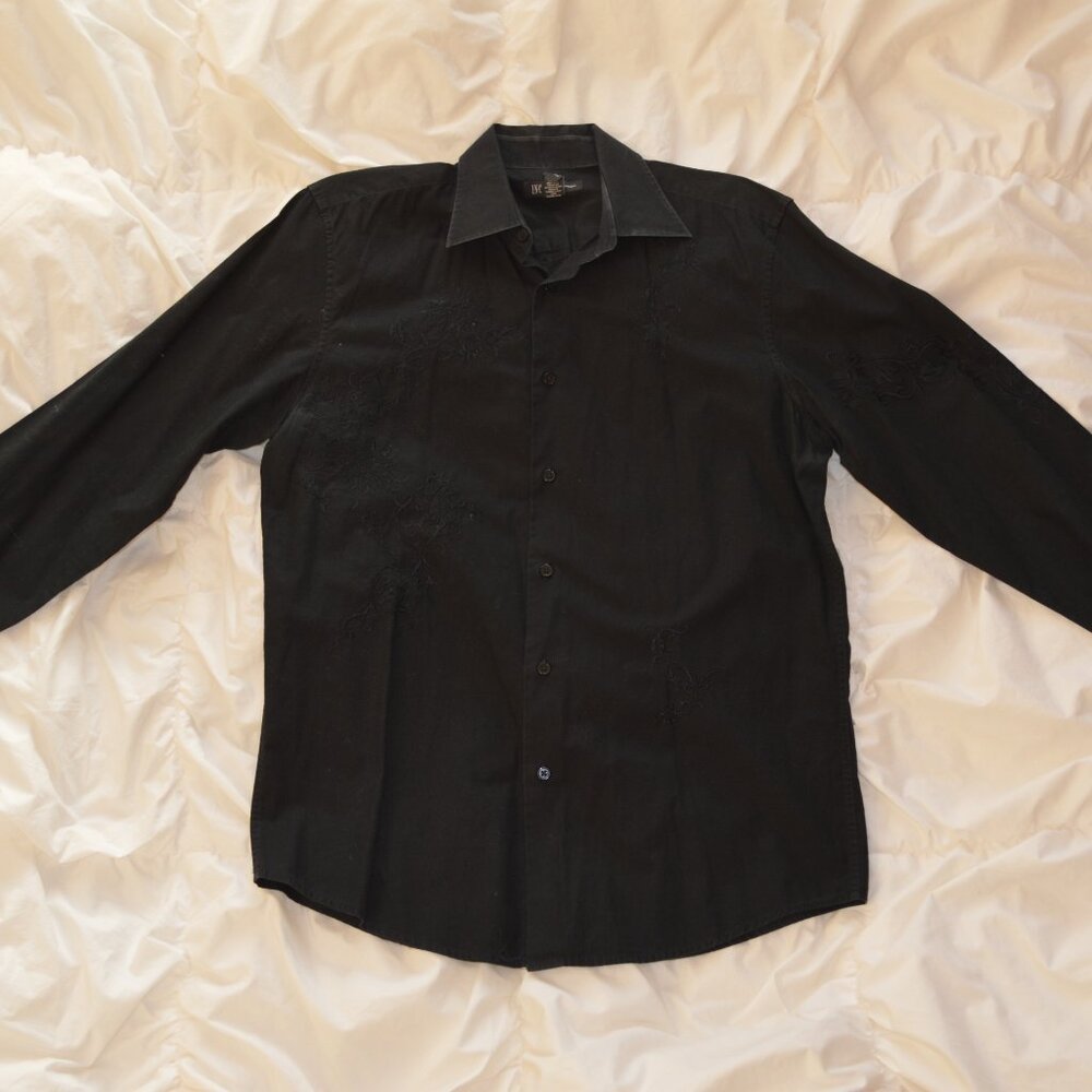 INC International Concepts Men's Black Dress Shirt